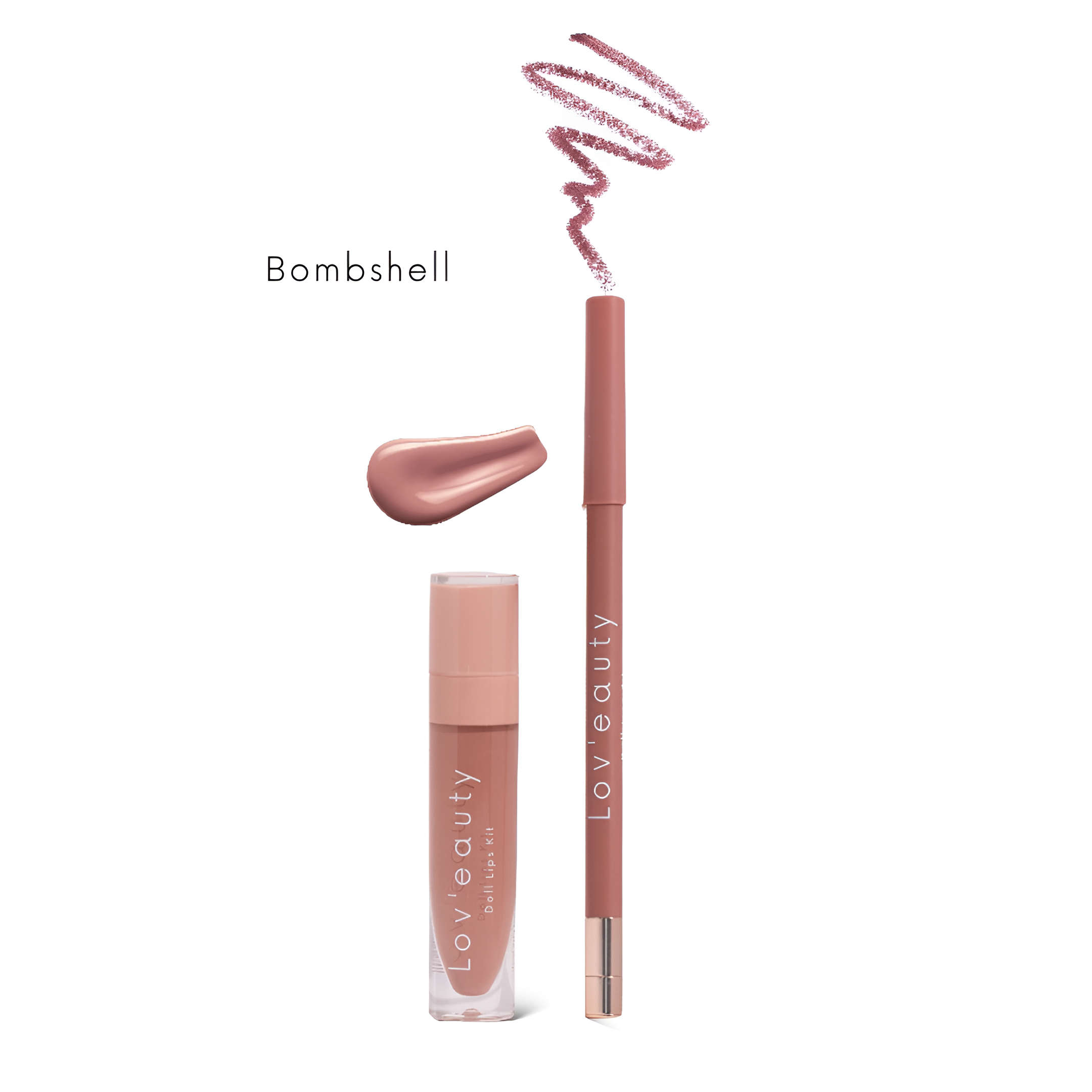 Doll Lips Kit Matte Lipliner & Lipgloss Combo